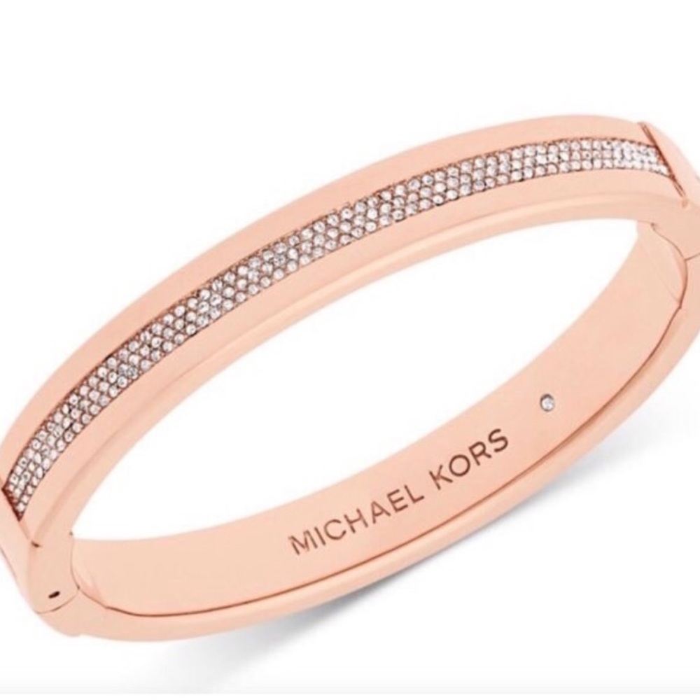 Michael Kors Rose Gold Pave Crystal Bracelet RARE